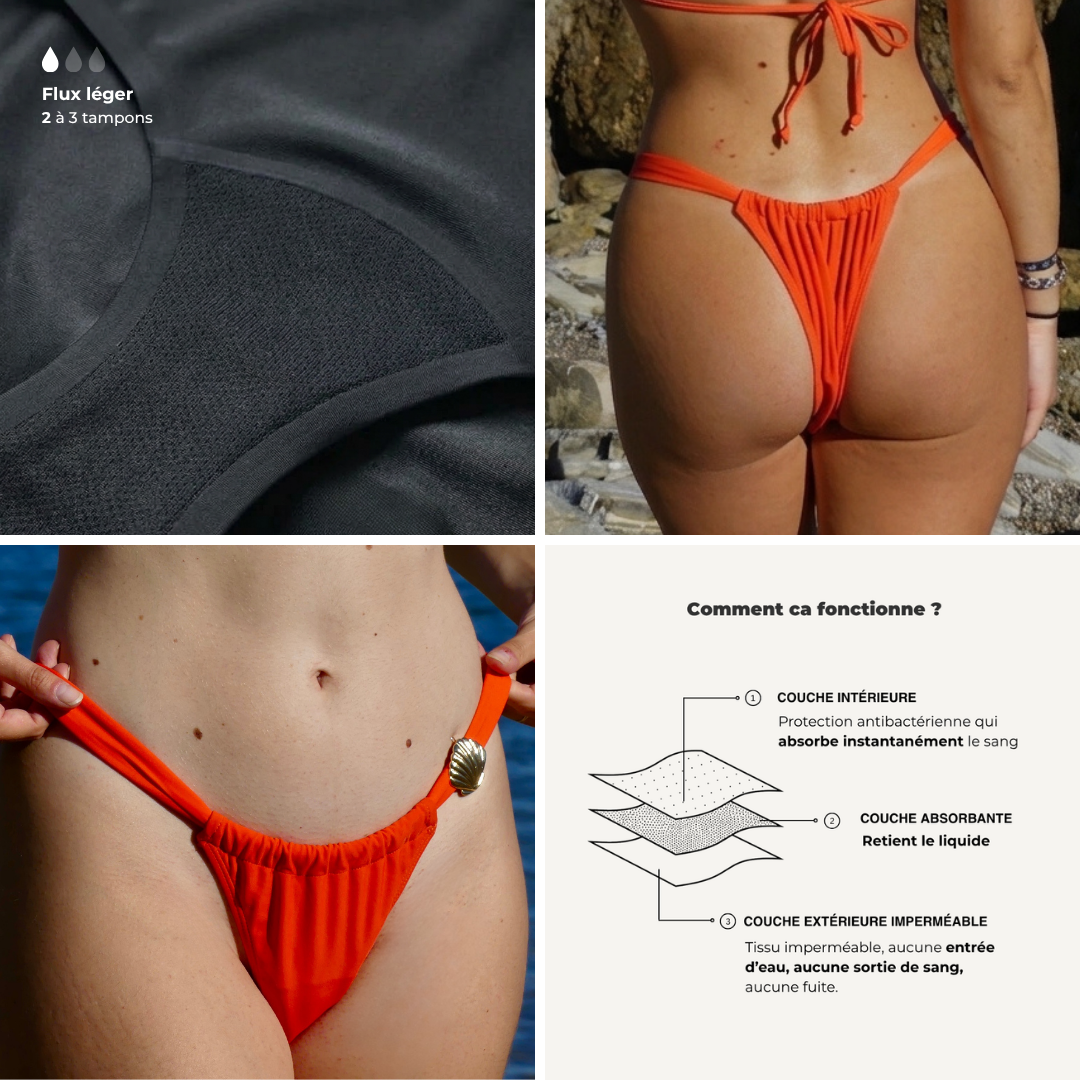 Slip da bagno mestruale - Sirena
