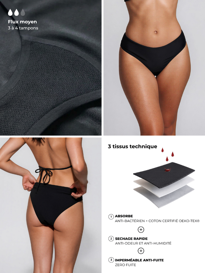 Mid-rise waist bikini bottom - Calypso